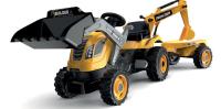 Šlapací traktor Builder Max s bagrem a vozíkem